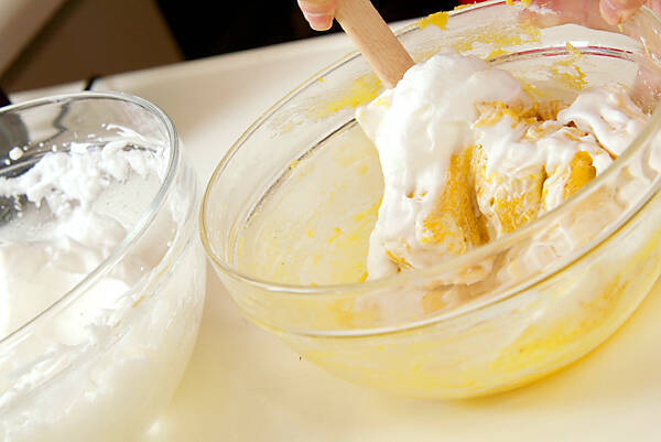 セサミのシフォンケーキの作り方の手順9