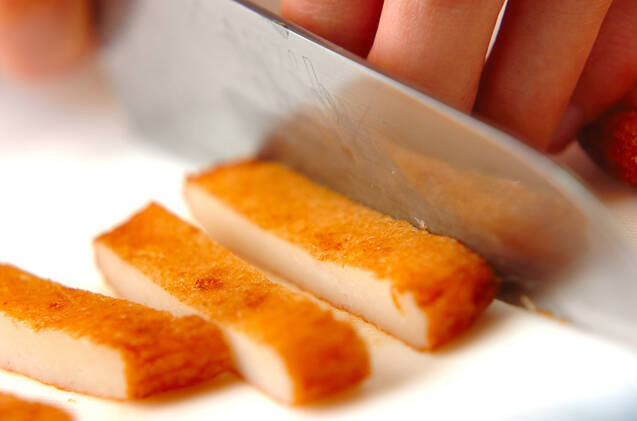 さつま揚げの磯炒めの作り方の手順1