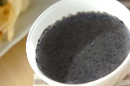 黒ゴマのミルクプリン