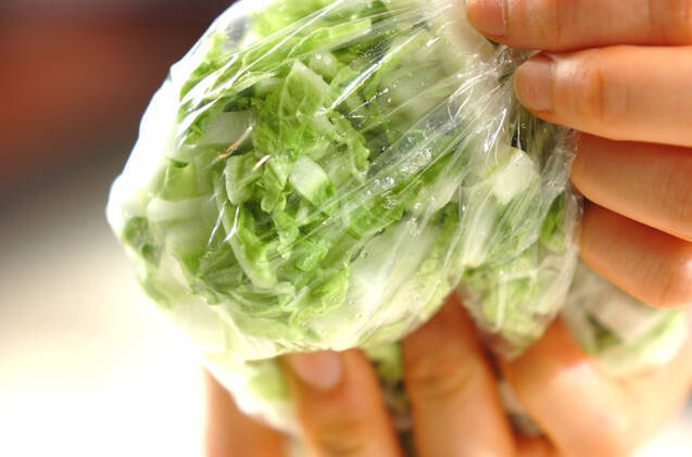 白菜の浅漬けの作り方の手順1