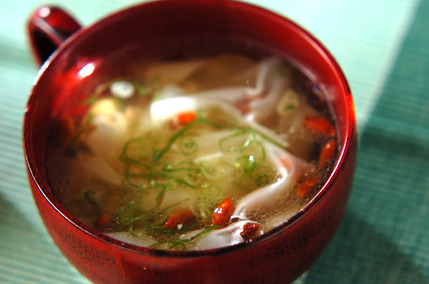 簡単ワンタン風スープ