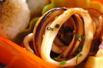 イカのショウガ焼き