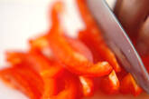 パプリカの白和えの下準備1