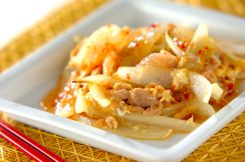 玉ネギの卵炒め