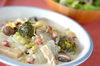 キノコのクリーム煮