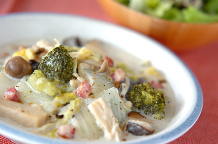 キノコのクリーム煮