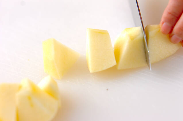 アップルソテーバニラの作り方の手順1