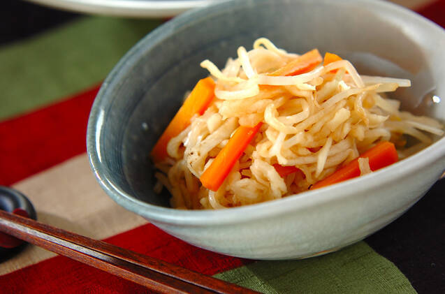 モヤシの甘酢しょうゆ和え