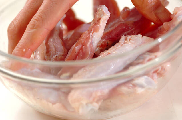 手羽中のスパイシー揚げの作り方の手順1