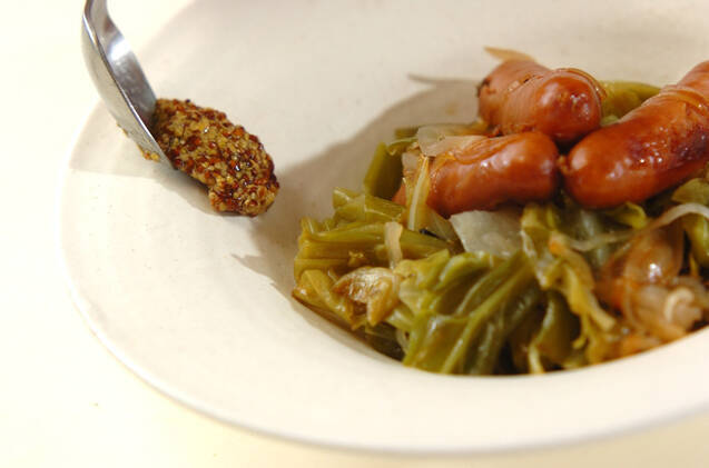 ソーセージと春キャベツの煮物の作り方の手順5