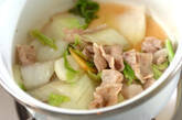 白菜と豚バラの煮浸しの作り方2
