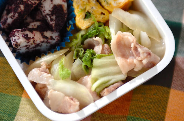 白菜と豚バラの煮浸し