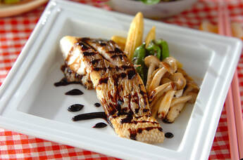 白身魚のバルサミコソテー