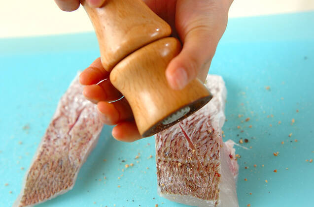 白身魚のバルサミコソテーの作り方の手順1