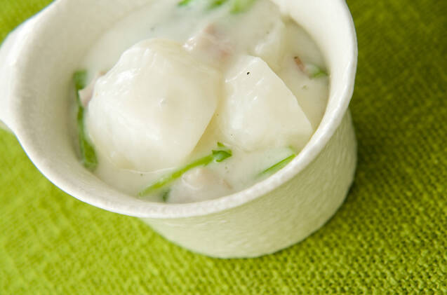 小カブのミルクスープ