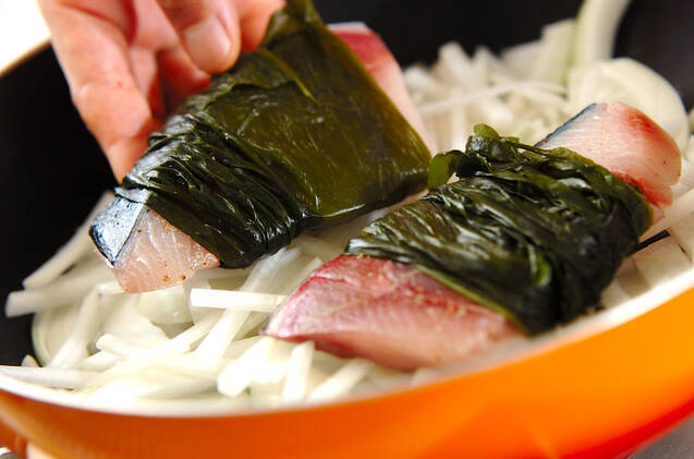 ブリのヘルシー蒸しの作り方の手順6