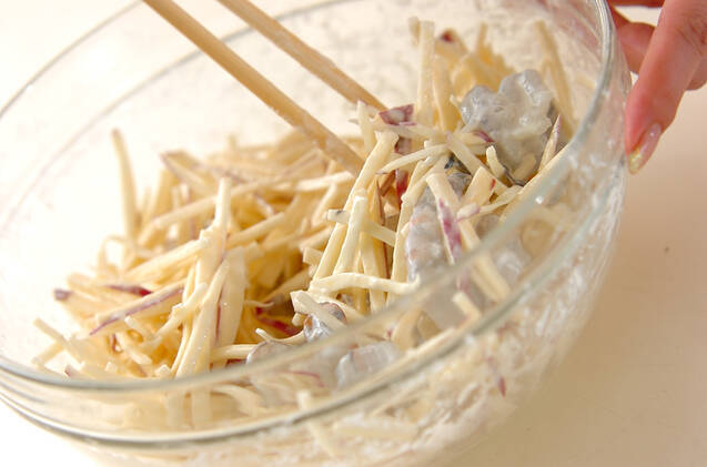 サツマイモのかき揚げの作り方の手順2