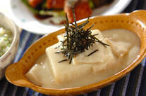 豆乳湯葉がけ豆腐