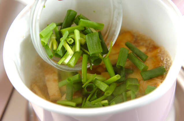 ワケギと油揚げの煮びたしの作り方の手順5