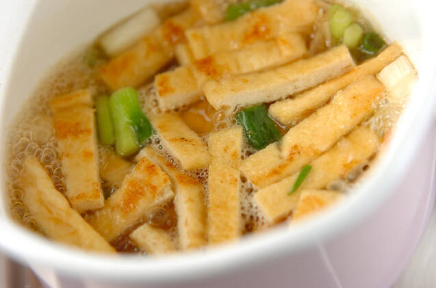 ワケギと油揚げの煮びたしの作り方の手順4