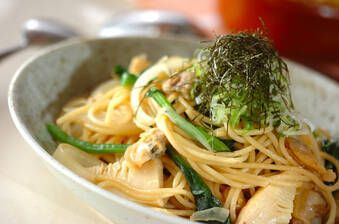 アサリの和風スパゲティ