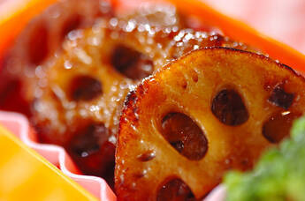 レンコンのバルサミコ酢ソテー