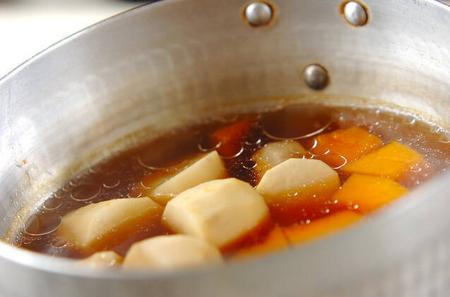 カボチャと里芋の煮物の作り方の手順6