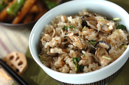 カキの炊き込みご飯