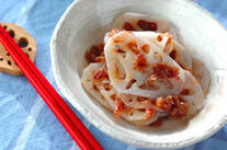 レンコンの梅和え