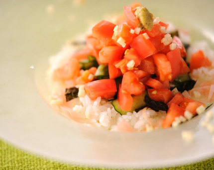 トマトとショウガのサッパリご飯