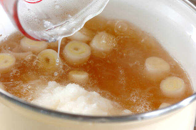餅入りおろし汁の作り方の手順4