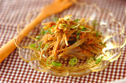 ゴボウとツナのきんぴら風