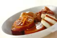 サツマイモと鶏肉の煮物