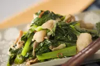 小松菜と豚肉の炒め物