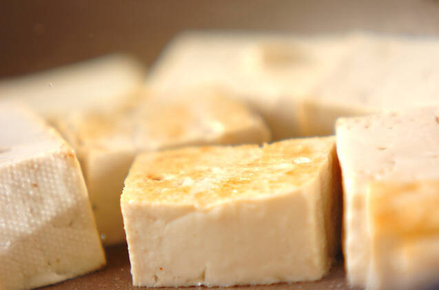 豆腐のネギ炒めの作り方の手順3