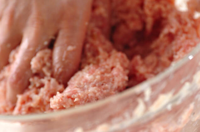 緑ソースのひえバーグの作り方の手順6