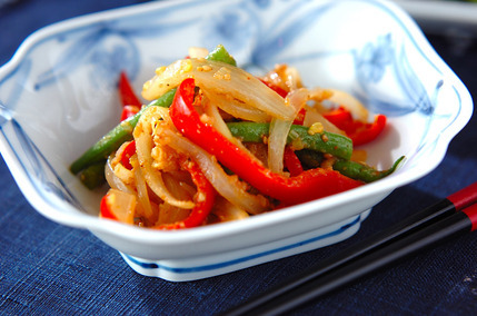 インゲンのみそ炒め