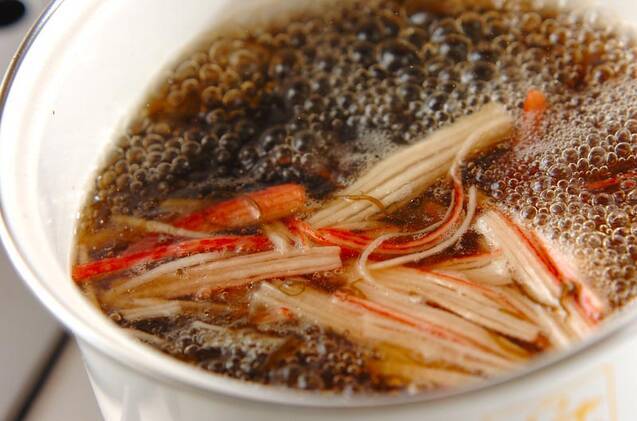 サッパリもずく黒酢スープの作り方の手順3