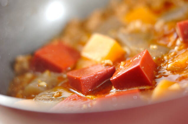 マーボーコンニャクの作り方の手順6