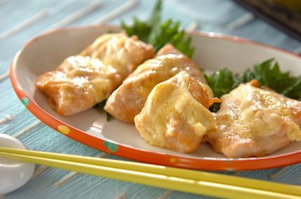 ささ身のユズマヨ焼き