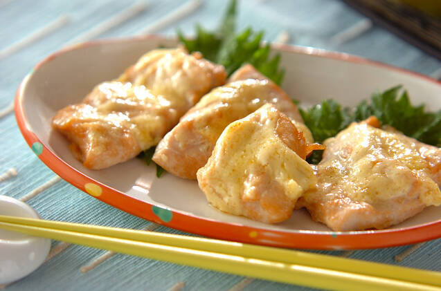 ささ身のユズマヨ焼き