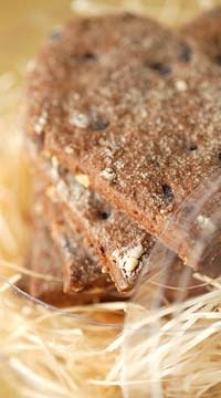 オレンジピールのチョコサブレ