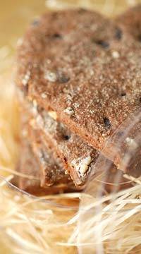 オレンジピールのチョコサブレ