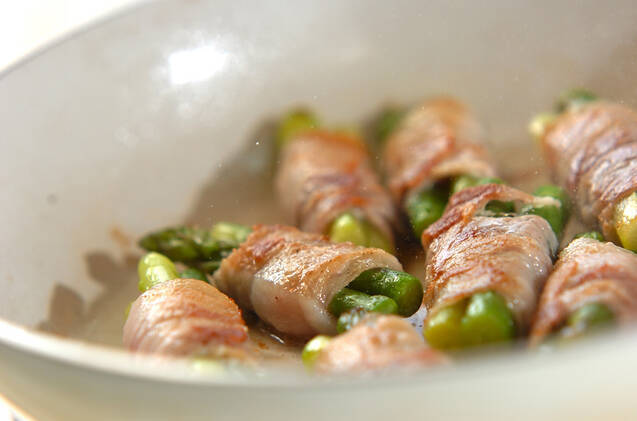 豚肉のアスパラ巻きの作り方の手順3