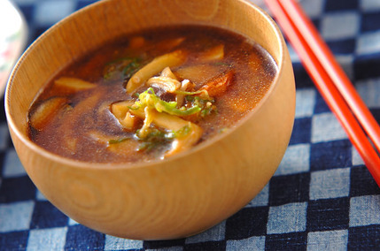 キノコのみそ汁