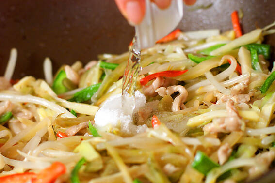 ザーサイ椒肉絲の作り方の手順9