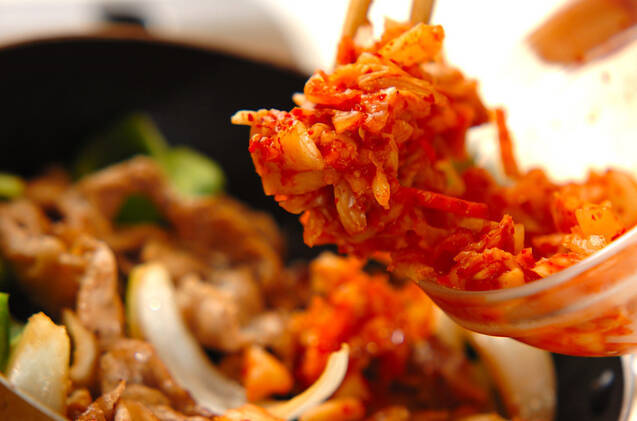 豚キムチ炒めの作り方の手順2