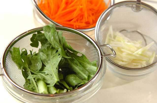 菊菜のステーキサラダの作り方の手順6