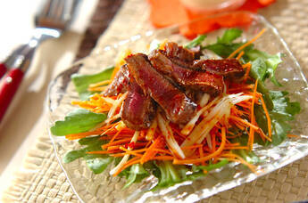 菊菜のステーキサラダ