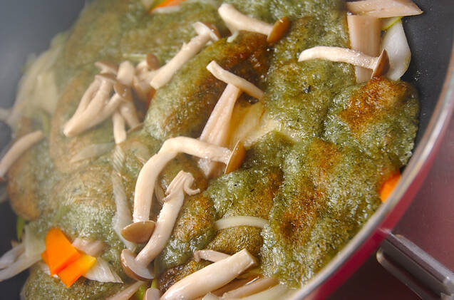 よもぎ餅のバター焼きの作り方の手順4